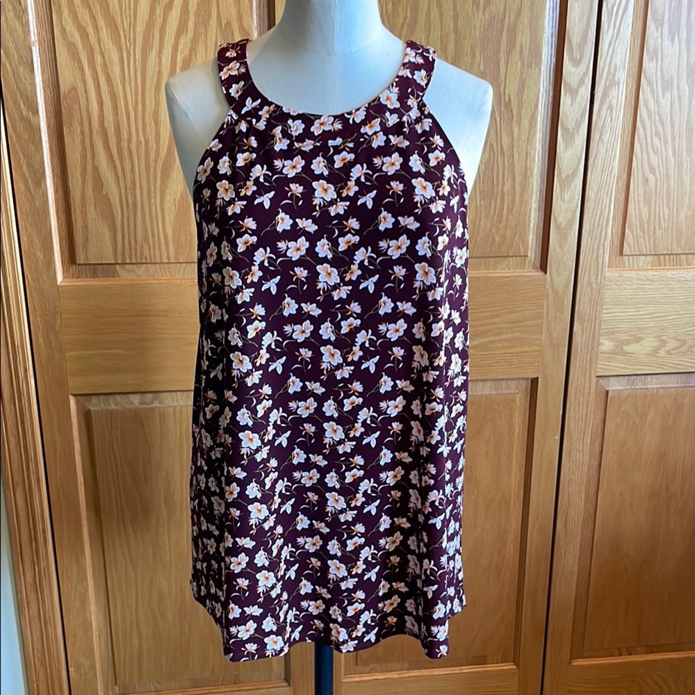Fortune + Ivy Opal Knit Halter Top NWT Stitch Fix Burgundy